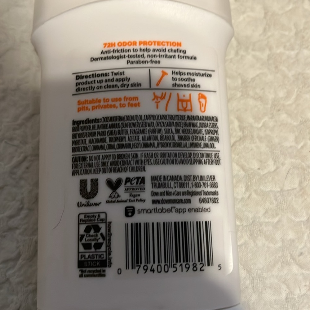 NWT Dove Men Whole Body Deodorant - Picture 3 of 4